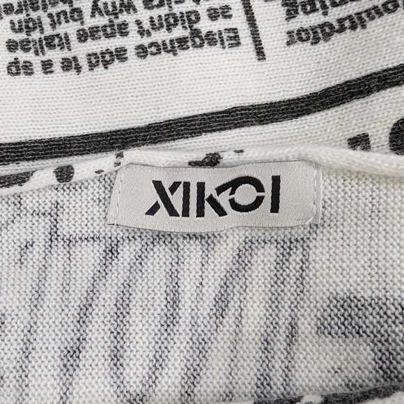 XIKOI Women Print Newspa Knitted Wool Sweater Oversized Pullovers Loose Sweaters - Picture 4 of 5